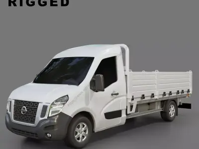 Nissan Nv 400 Pickup Maxi Free low-poly 3D model