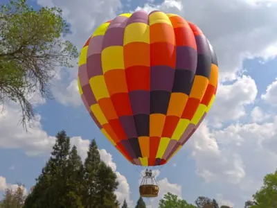 Hot Air Balloon model 3D model purchase