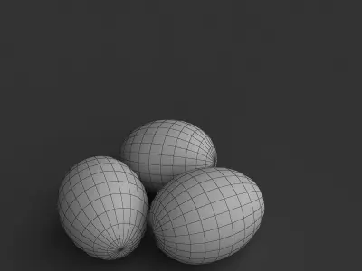 Eggs Gold 3D model purchase