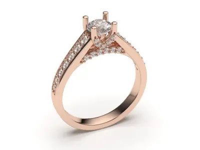 solitaire with ring sizes  8 part S32 3D print model