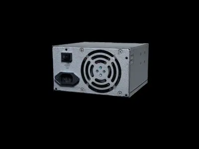 PSU Power Supply Electronic Module Computer Machinery Steel PC Low-poly 3D model