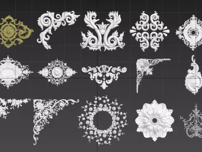 Box-Ornament ornate designs Free 3D model