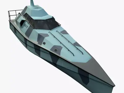 Barracuda XSV-17 Low-poly 3D model