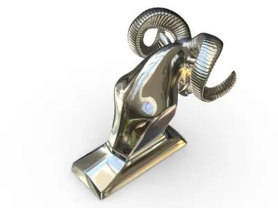 ram logo 3D model by 3dlogoman