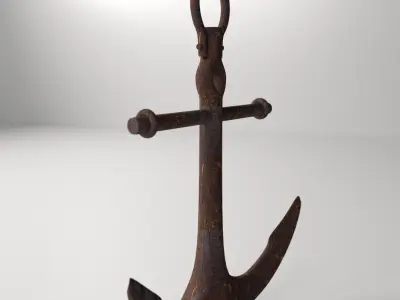 Anchor rusty 3D model