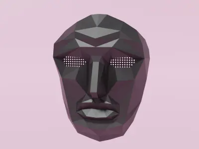 Squid Game Mask Boss 3D model