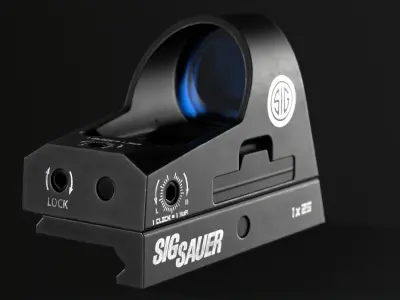 Sig Sauer Romeo3 Red Dot Sight Low-poly 3D model