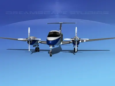 Beechcraft UC-12Q Huron V11 US GOV 3D model