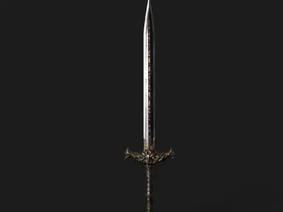 Sword 02 V2 Low-poly 3D model
