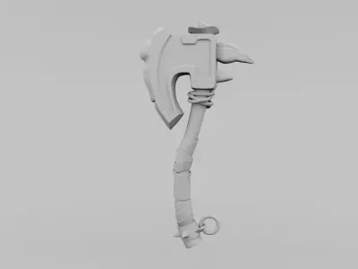 Old Stone Axe  3D model