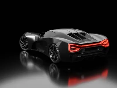 Sportcar concept Free 3D model