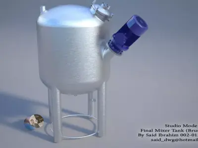Mixer Tank 1 Free 3D model