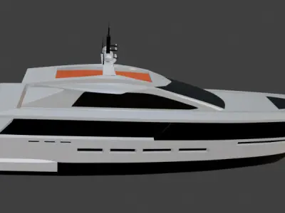Print ready yacht 3D print model