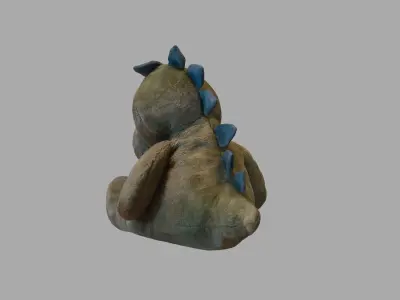 Stuffed Dinosaur Plush Toy Low-poly 3D model