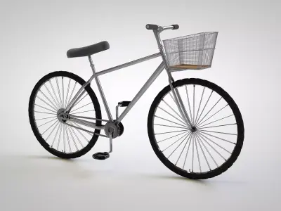 Mountain Bicycle Model in Cinema 4D with Texture Free 3D model