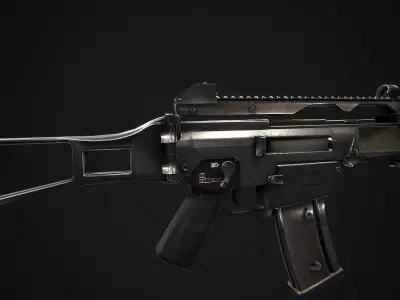 G36 ag rifle Low-poly 3D model