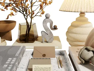 Decorative set 005 Free 3D model