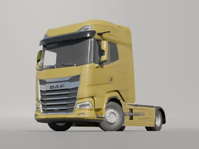 DAF XG 2022 Low-poly 3D model