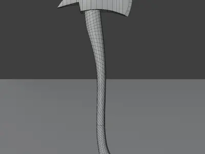 Fire axe Free low-poly 3D model purchase