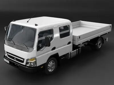 Mitsubishi Fuso FE160 Crew Cab Truck 3D model