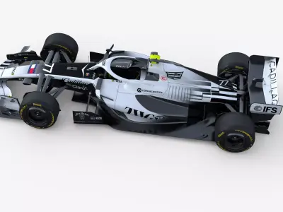 F1 Cadillac MAC26 2026 Low-poly 3D model