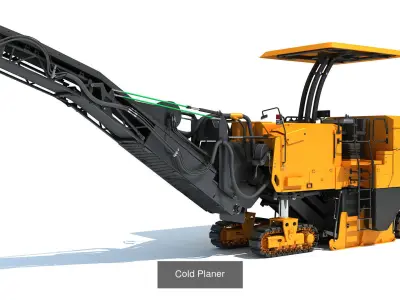 Road Construction Equipment 3D Model Pack