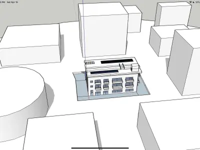 Apartment complex Free 3D model
