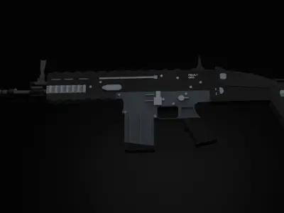 3D ASSAULT RIFLE MODEL 3D model