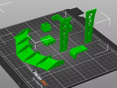 RC Off Road Racing Truggy 3D Model 3D print model