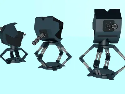 Tower defense 3D model