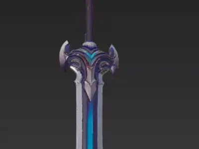 Wolf-Fantasy Sword 3D Models Collection-Stylized Weapons 3D model