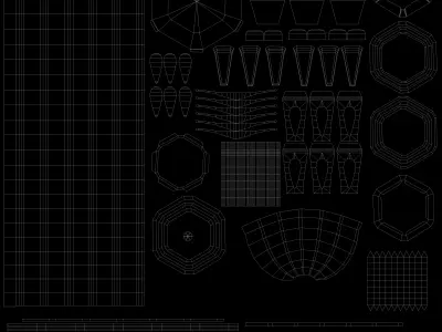 MEDIEVAL BUNDLE PACK Low-poly 3D model