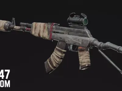 AK-47 Special Low-poly 3D model