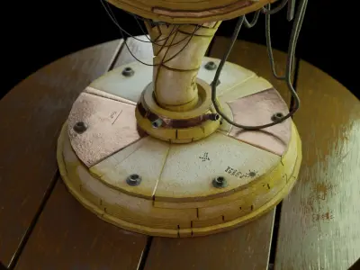Antique watches with a futuristic twist Low-poly 3D model