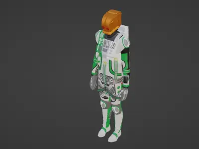 Robot Soldier - Assault Soldier Low-poly 3D model buy