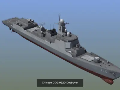 Chinese Navy Ship Collection 3D Model Pack