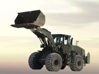 A real tractor 3D model