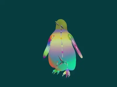 Emperor Penguin Baby Animal 3D model