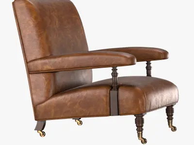 Armchair 1880S BELGIAN 3D model