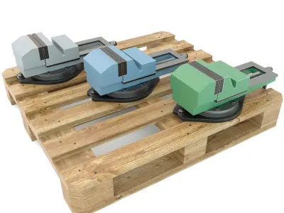 Machine tool table vise press 3D model
