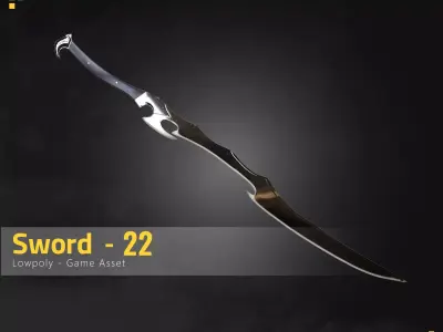 Sword-22 Low-poly 3D model