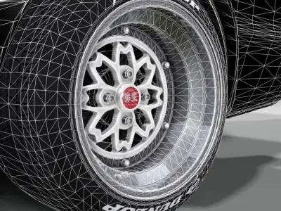 Techno Racing Yayoi Low-poly 3D model