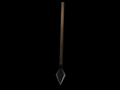 Spear Low-poly 3D model