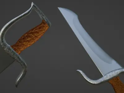 Sword - Butterfly Sword Low-poly 3D model