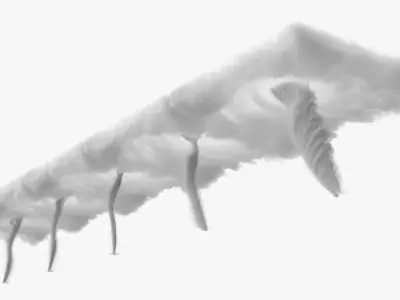  Volumetric Supercell Tornado Funnel for Blender 