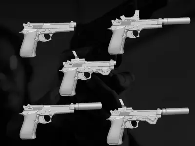 Agent Accesories for Action Figures 3D print model
