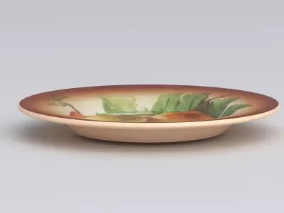Antique and vintage plate v9 3D model
