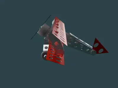 Biplane assembly kit 3D model