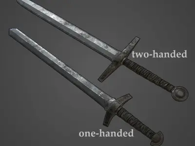 Next Gen AAA Basic Swords Collection 3D Model Pack