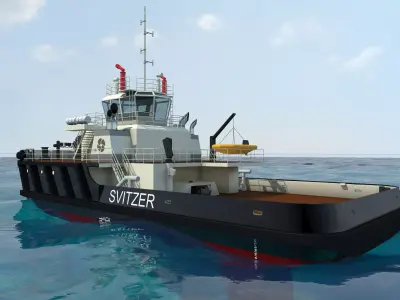 Svitzer tug boat 3D model